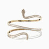 Crystal Daisy Brass Cuff