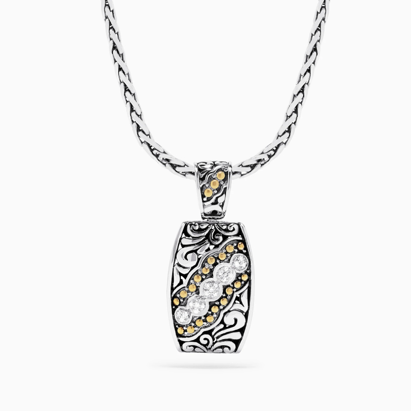 Circle pendant in 18k - Image 3